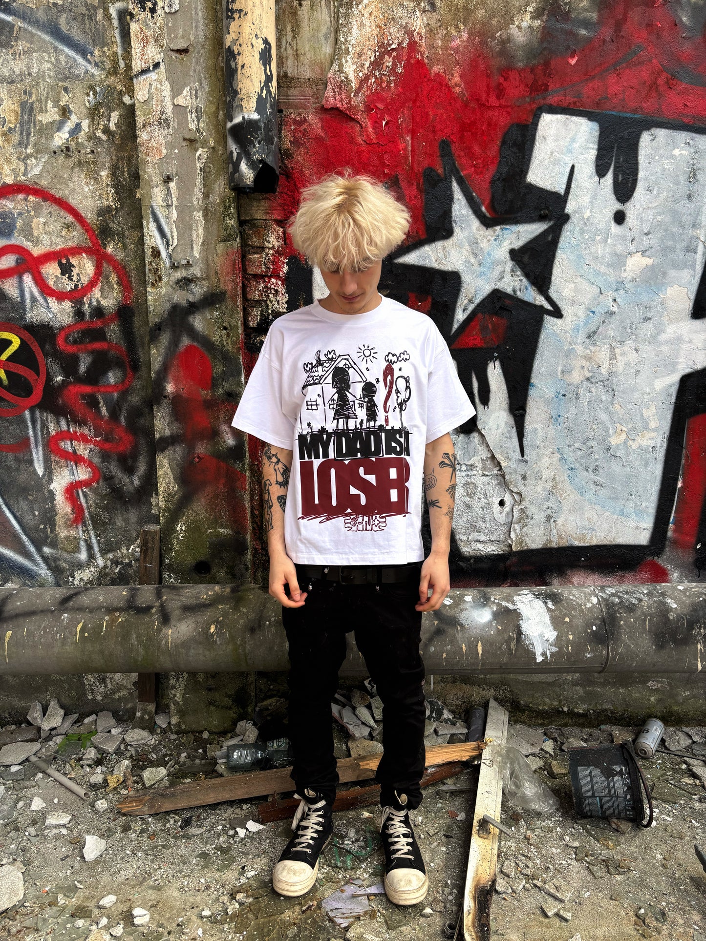 „DAD” TEE WHITE